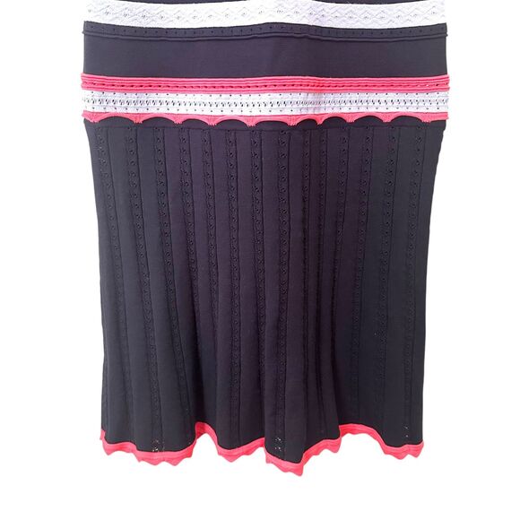 MILLY Striped Sleeveless Knit Midi Dress Small - Picture 5 of 8